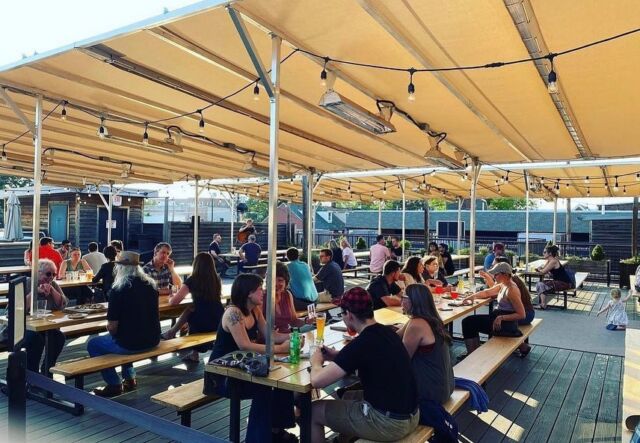 Another week of fab events on the roof!
Tuesday: trivia at 6!
Thursday: music with @natemy and sip and stitch beginning at 6! 
Join us for the fun!