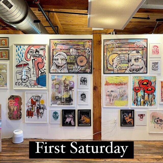Join us for first Saturday from 2-5 when studios will be open for you to enjoy! Grab some friends and see what’s new!
