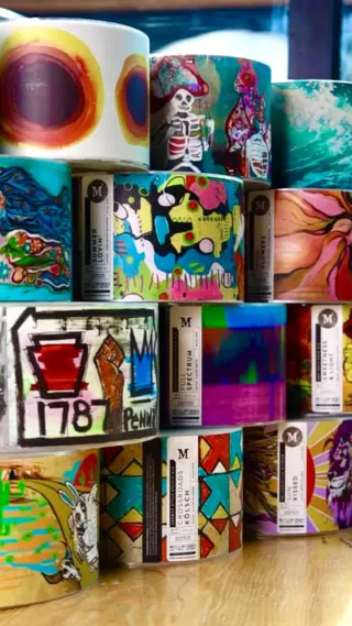 Take a peek behind the scenes. There’s a lot that goes into every can of beer at The Millworks. It starts with our brewmaster Terry crafting the flavor, and continues with our in-house artists bringing each label to life. From the brewing process to the artwork on the can, everything is created with intention.