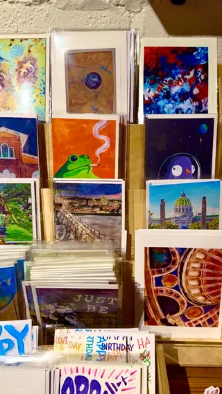 Have you visited our art gallery yet? It’s the perfect place to browse and shop for that unique gift. Everything here is hand crafted by our resident artists. Open daily during our regular restaurant hours. Be sure to take a peak next time you stop by.